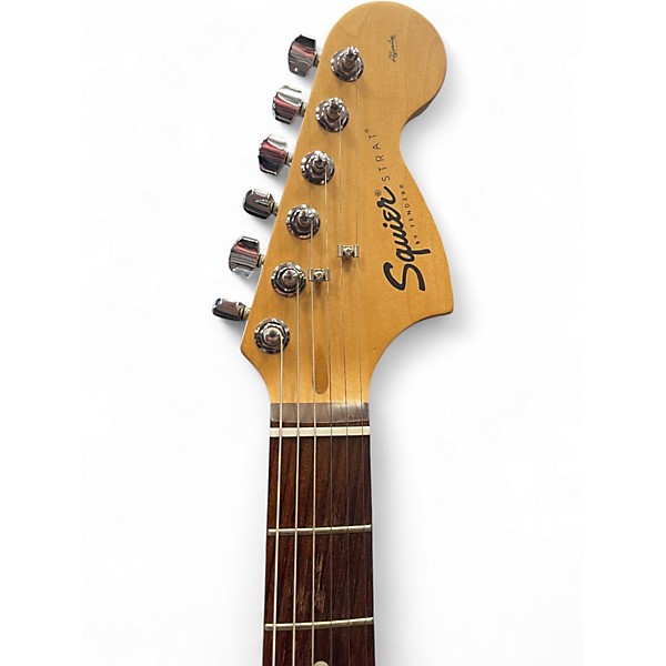 Used Squier Affinity Stratocaster Black Solid Body Electric Guitar