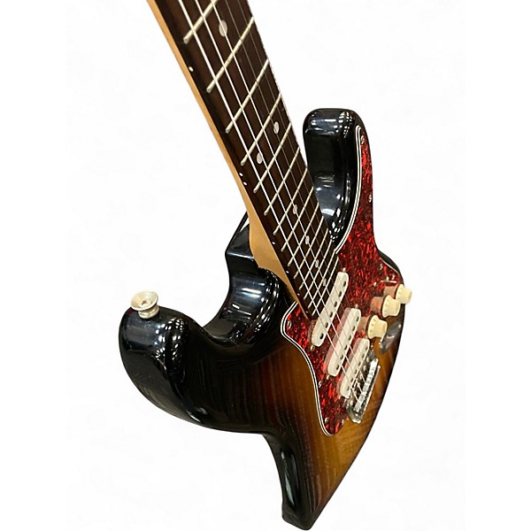 Used Squier STRATOCASTER 2 Tone Sunburst Solid Body Electric Guitar