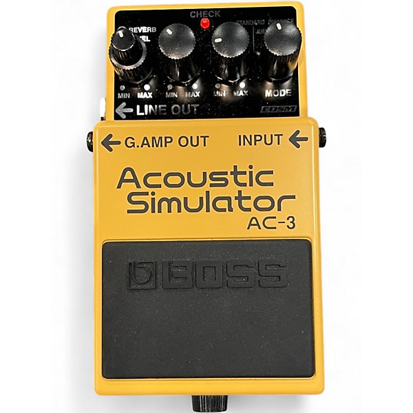 Used BOSS AC3 Acoustic Simulator Effect Pedal