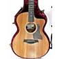 Used 2022 Taylor Custom 224ce-K DLX Natural Acoustic Electric Guitar