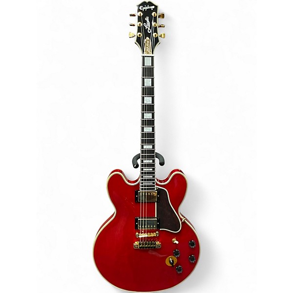 Used Epiphone BB King Lucille Cherry Hollow Body Electric Guitar