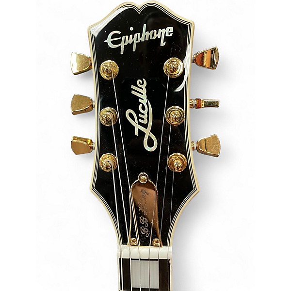 Used Epiphone BB King Lucille Cherry Hollow Body Electric Guitar