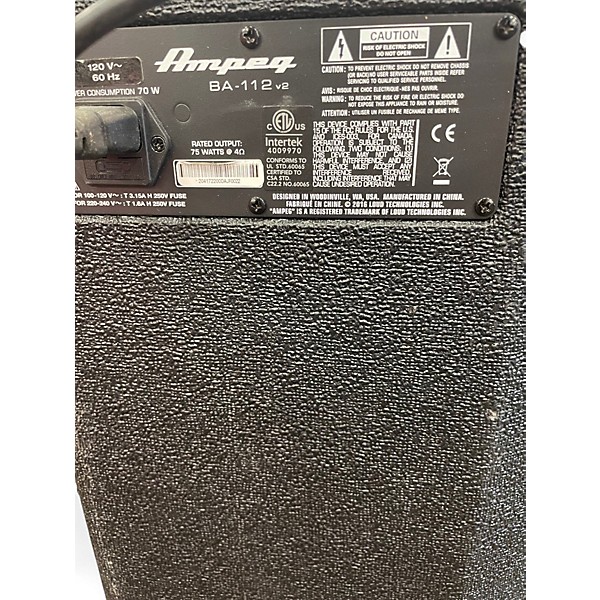 Used Ampeg BA112 50W 1x12 Bass Combo Amp