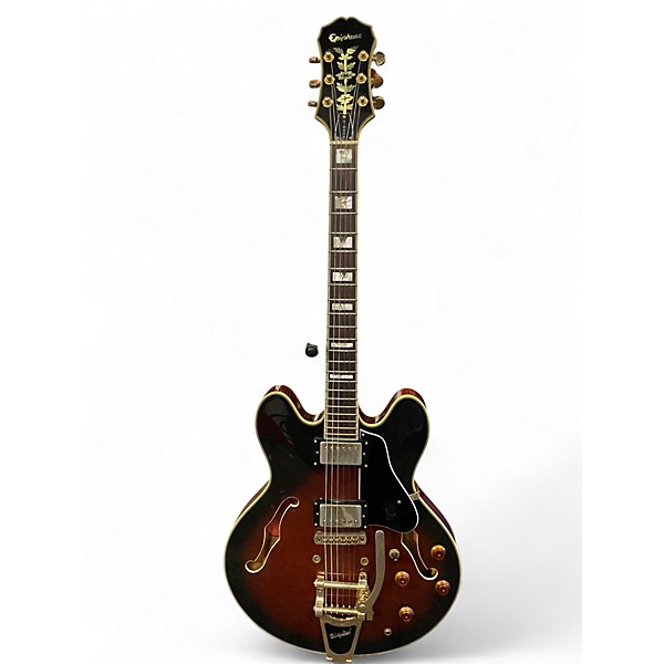 Used Epiphone Sheraton II 2 Tone Sunburst Hollow Body Electric Guitar