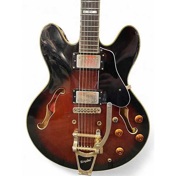 Used Epiphone Sheraton II 2 Tone Sunburst Hollow Body Electric Guitar