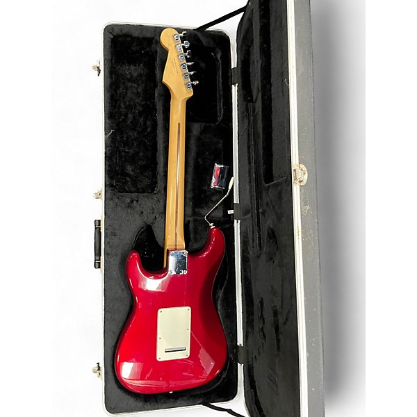 Used 2012 Fender Standard Stratocaster HSS Candy Apple Red Solid Body Electric Guitar