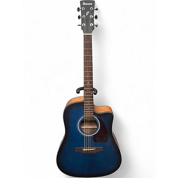 Used Ibanez PF50CE-OBH Blue Burst Acoustic Electric Guitar