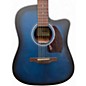 Used Ibanez PF50CE-OBH Blue Burst Acoustic Electric Guitar