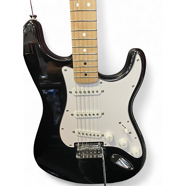 Used Squier Affinity Stratocaster Black Solid Body Electric Guitar