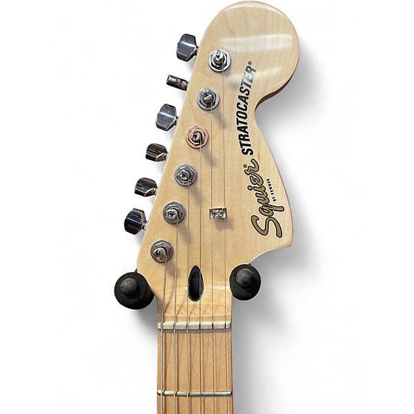 Used Squier Affinity Stratocaster Black Solid Body Electric Guitar