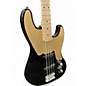 Used Squier Paranormal Jazz Bass 54 Black and Gold Electric Bass Guitar