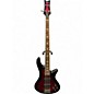 Used Schecter Guitar Research Stiletto Extreme 4 String Trans Red Electric Bass Guitar thumbnail