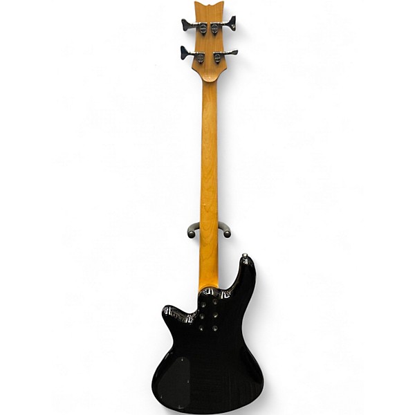 Used Schecter Guitar Research Stiletto Extreme 4 String Trans Red Electric Bass Guitar