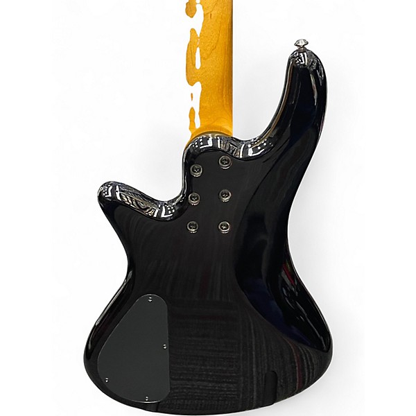 Used Schecter Guitar Research Stiletto Extreme 4 String Trans Red Electric Bass Guitar