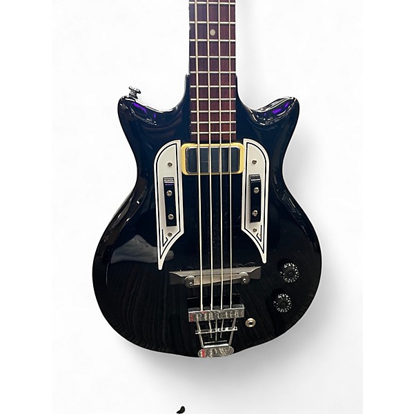 Used Eastwood Airline Pocket Bass Black Electric Bass Guitar