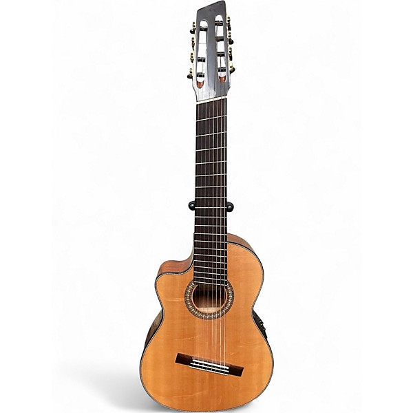 Used Agile RENAISANCE CLASSICAL 8 STRING LEFTY Natural Nylon String Acoustic Guitar