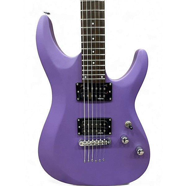 Used Schecter Guitar Research c-6 deluxe Purple Solid Body Electric Guitar