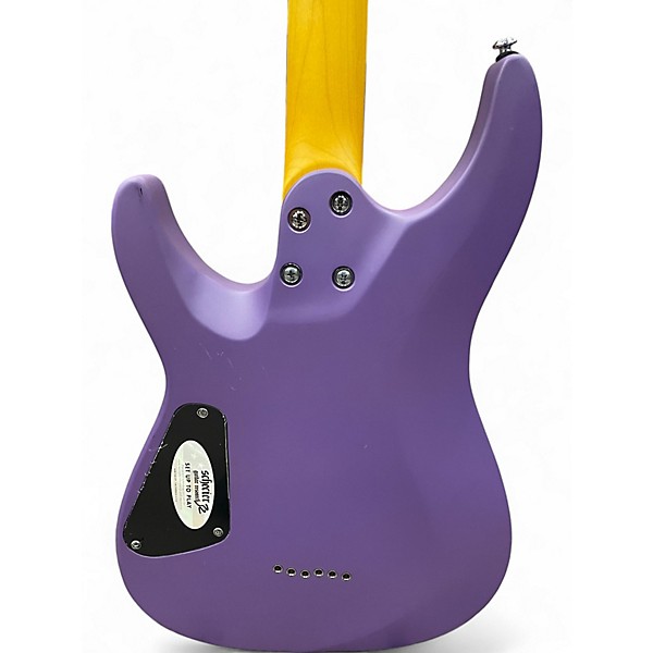 Used Schecter Guitar Research c-6 deluxe Purple Solid Body Electric Guitar