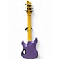 Used Schecter Guitar Research c-6 deluxe Purple Solid Body Electric Guitar