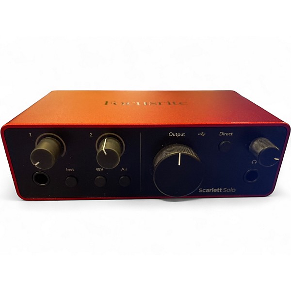 Used Focusrite SCARLET SOLO GEN 4 Audio Interface