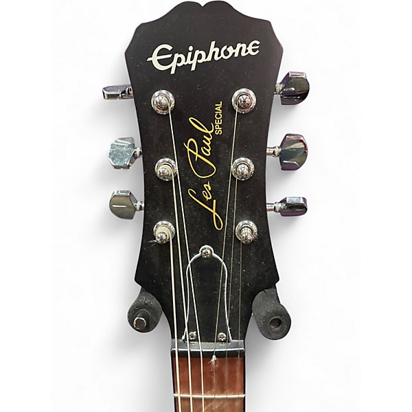 Used Epiphone Les Paul Special II Plus Black Solid Body Electric Guitar
