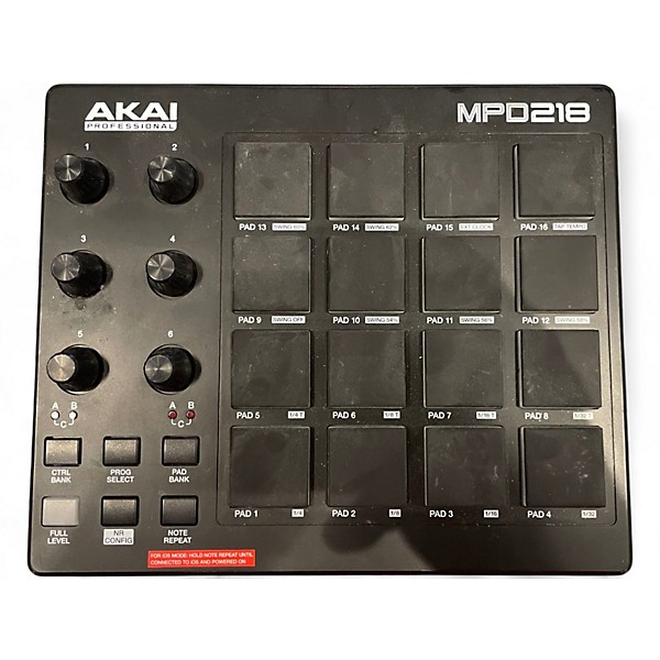 Used Akai Professional MPD218 MIDI Controller