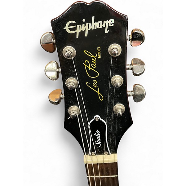 Used Epiphone Les Paul Studio Wine Red Solid Body Electric Guitar