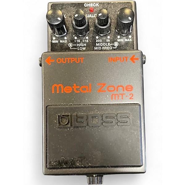 Used BOSS MT2 Metal Zone Distortion Effect Pedal