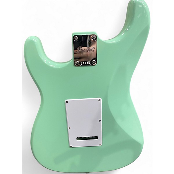 Used Squier Affinity Stratocaster Surf Green Solid Body Electric Guitar