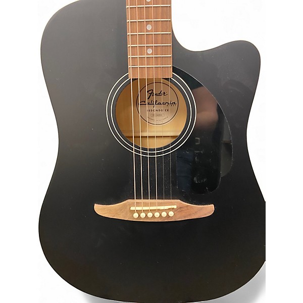 Used Fender Redondo Black Acoustic Electric Guitar