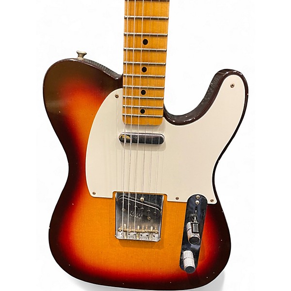 Used Fender Custom Shop 59 Telecaster Journeyman Relic 3 Color Sunburst Solid Body Electric Guitar
