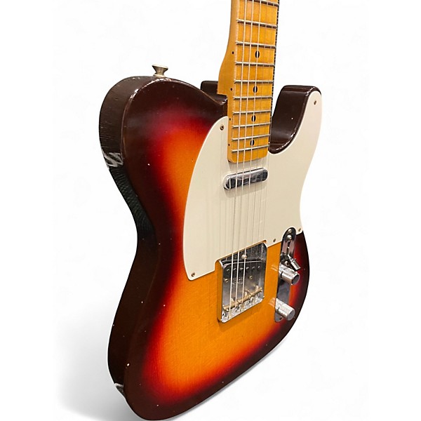 Used Fender Custom Shop 59 Telecaster Journeyman Relic 3 Color Sunburst Solid Body Electric Guitar