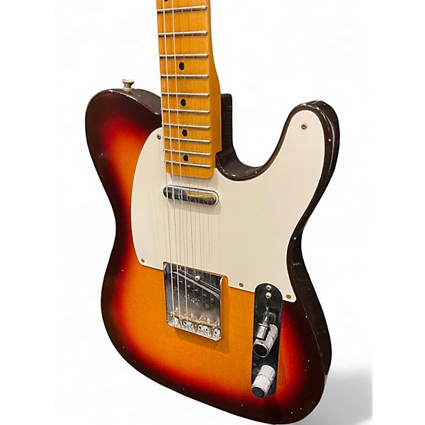 Used Fender Custom Shop 59 Telecaster Journeyman Relic 3 Color Sunburst Solid Body Electric Guitar