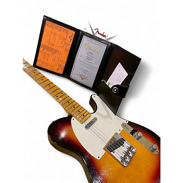 Used Fender Custom Shop 59 Telecaster Journeyman Relic 3 Color Sunburst Solid Body Electric Guitar