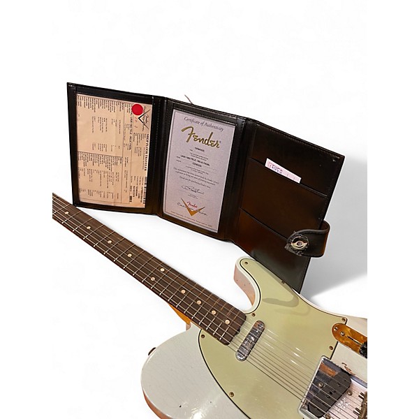 Used Fender Custom Shop LR25 1963 Telecaster Relic Faded Sonic Blue Solid Body Electric Guitar