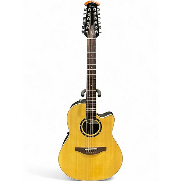 Used Ovation 2751LX STANDARD BALLADEER Natural Acoustic Electric Guitar