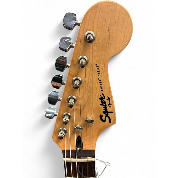 Used Squier Bullet Stratocaster Black Solid Body Electric Guitar