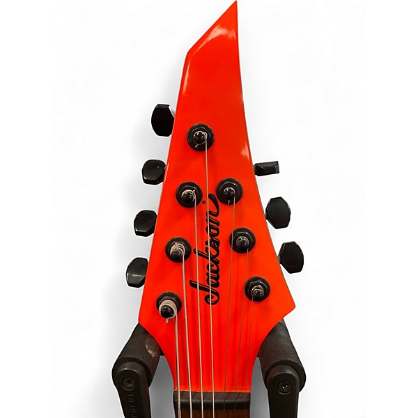 Used Jackson Pro Plus Series Signature Misha Mansoor Juggernaut HT7 Orange Solid Body Electric Guitar
