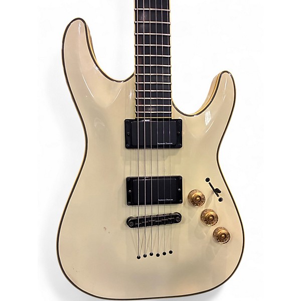 Used Schecter Guitar Research Blackjack ATX Cream Solid Body Electric Guitar
