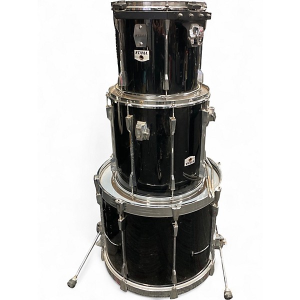Used TAMA 3 Piece Rockstar Black Drum Kit