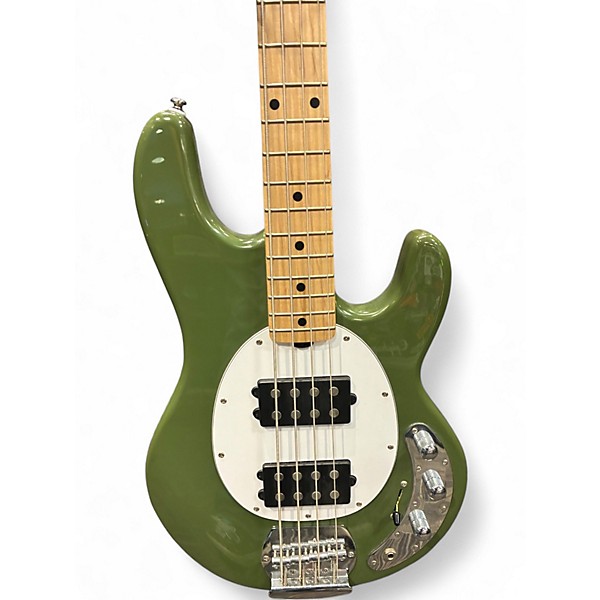 Used Sterling by Music Man Ray4 hh olive Electric Bass Guitar