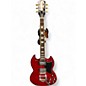 Used Gladiator DOUBLE CUTAWAY Trans Red Solid Body Electric Guitar thumbnail