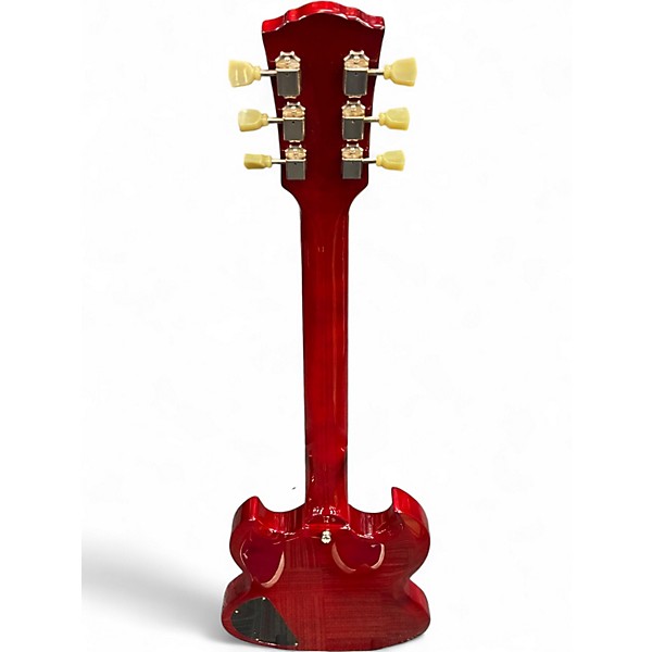 Used Gladiator DOUBLE CUTAWAY Trans Red Solid Body Electric Guitar