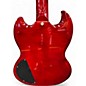 Used Gladiator DOUBLE CUTAWAY Trans Red Solid Body Electric Guitar