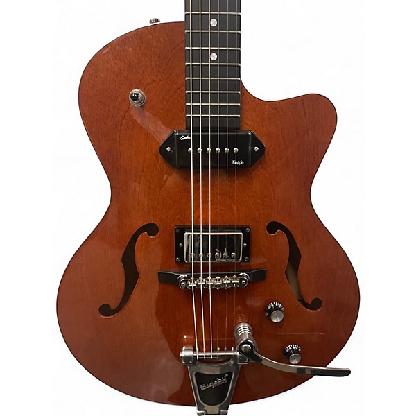 Used Godin 5th Avenue Uptown Custom Havana Brown Hollow Body Electric Guitar