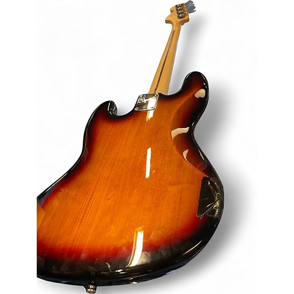 Used Squier Vintage Modified Fretless Jazz Bass 2 Color Sunburst Electric Bass Guitar