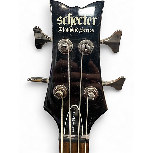 Used Schecter Guitar Research Raiden dlx 4 Blue Electric Bass Guitar