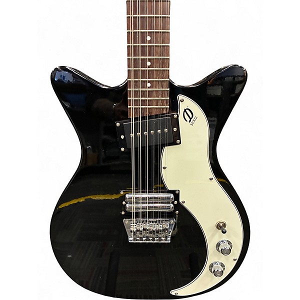 Used Danelectro 59 X12 Black Solid Body Electric Guitar