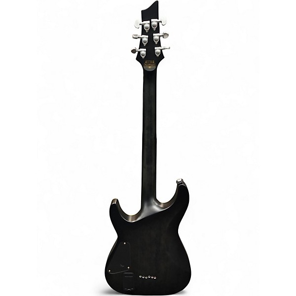 Used Schecter Guitar Research C1 Platinum Trans Black Solid Body Electric Guitar