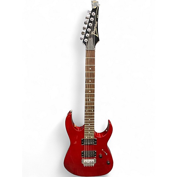 Used Ibanez RG120 Candy Apple Red Solid Body Electric Guitar
